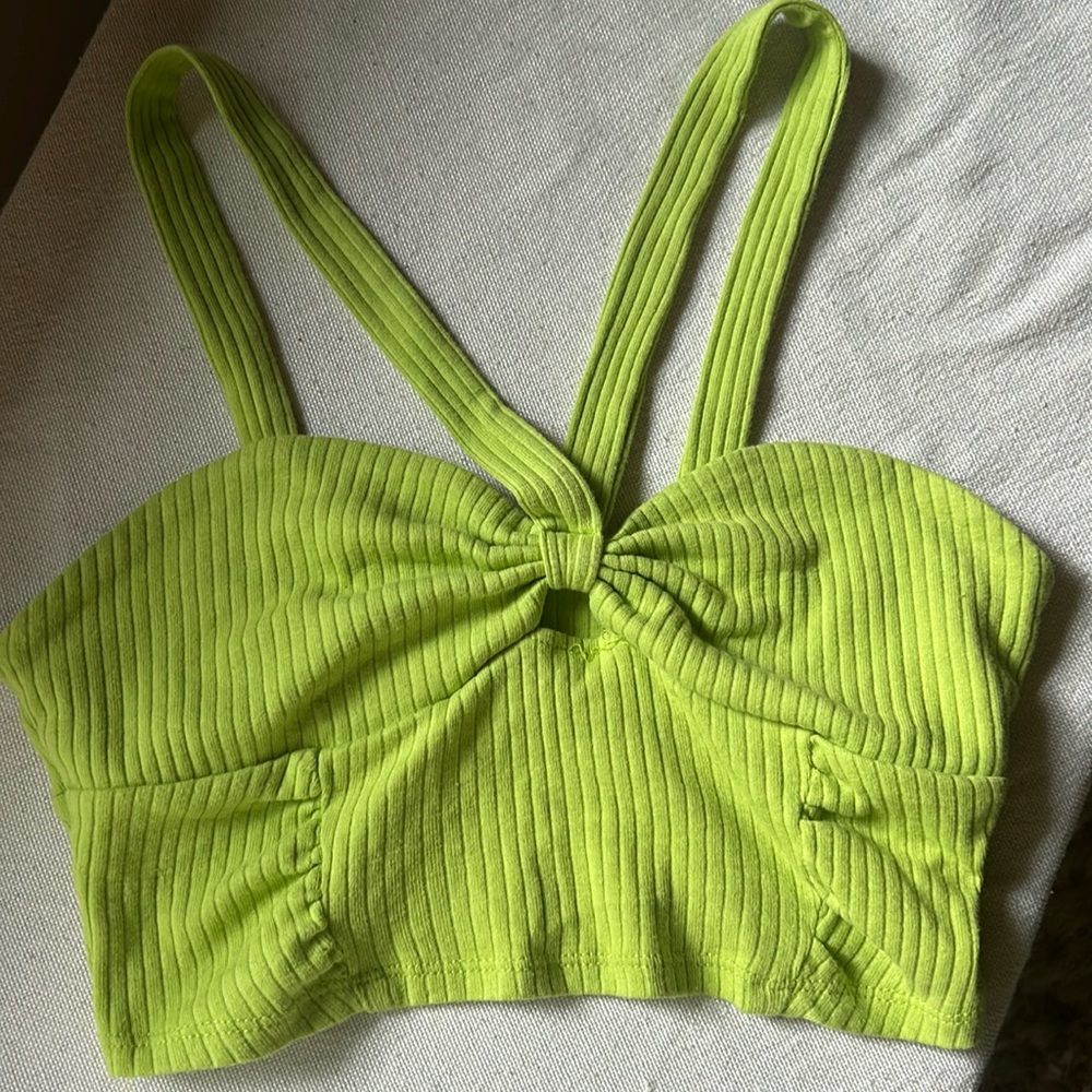 Pacsun green crop top